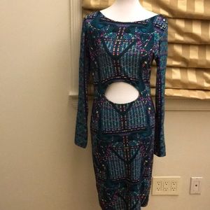 Mara Hoffman stretchy colorful print dress